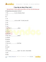 Chọn đáp án đúng tiếng anh 3 vndoc com
