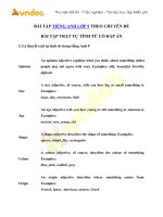 Bài tập trật tự tính từ lớp 9 có đáp án   vndoc com