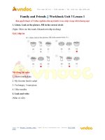 Family and friends 3 workbook unit 3 lesson 1 vndoc com
