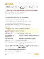 Đề kiểm tra 15 phút tiếng anh 9 unit 3  teen stress and pressure vndoc com