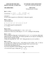 Ubnd Huyện Phú Hòa                 Kỳ Thi Học Sinh Giỏi Huyện