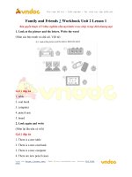 Family and friends 3 workbook unit 2 lesson 1 vndoc com