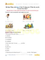 Bài tập tiếng anh lớp 5 unit 13 nâng cao: what do you do in your free time? vndoc com