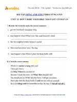 Bài tập ngữ pháp tiếng anh lớp 5 unit 12 dont ride your bike too fast   vndoc com