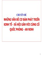 Bài giảng điện tử quốc phòng an ninh   những vấn đề cơ bản phát triển kinh tế xã hội  gắn với củng cố quốc phòng an ninh