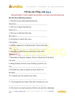 Viết lại câu tiếng anh lớp 6 vndoc com