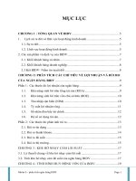 Phân tích hoạt động kinh doanh ngân hàng của BIDV