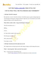 Ngữ pháp tiếng anh lớp 5 unit 18 what will the weather be like tomorrow?   vndoc com
