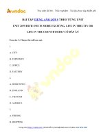 Bài tập unit 20 lớp 5 which one is more exciting, life in the city or life in the countryside?   vndoc com