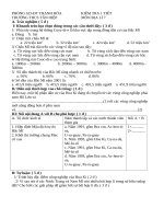 Phòng Gd-Đt Thạnh Hóa                    Kiểm Tra 1 Tiết