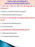 Bài giảng Kinh doanh thương mại quốc tế: Chương 5 - Trần Văn Hòe