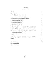 Tieu luan môn tậm lý học lãnh đạo, quản lý  nhân cách của người lãnh đạo