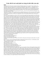 Cuộc Đời Là Nơi Xuất Phát Và Cũng Là Đích Đến Của Văn Học