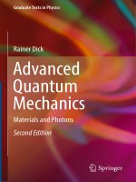 Ebook Advanced quantum mechanics: Materials and photons (Second edition) - Part 1