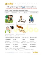Trắc nghiệm từ vựng unit 3 lớp 7: community service vndoc com