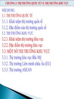 Bài giảng Kinh doanh thương mại quốc tế: Chương 3 - Trần Văn Hòe