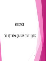 Bài giảng Quản lý chất lượng ngành may: Chương 2 - ThS. Nguyễn Thị Kim Thu