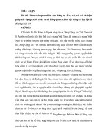 Tieu luan , đề tài phân tích quan điểm của đảng ta về vị trí, vai trò và biện pháp xây dựng các tổ chức cơ sở đảng qua các đại hội đảng từ đại hội ii đến đại hộ