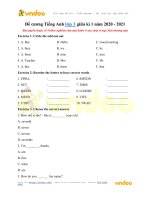 Đề cương tiếng anh lớp 3 giữa kì 1 năm 2020   2021 vndoc com