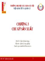Bài giảng Quản lý công nghiệp: Chương 3 - TS. Trần Thị Bích Ngọc