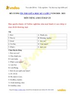 Đề cương ôn thi giữa kì 1 lớp 3 môn tiếng anh năm 2020   2021   vndoc com