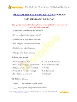 Đề kiểm tra tiếng anh lớp 5 giữa kì 1 năm 2020   2021 số 3   vndoc com