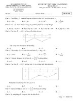 Đề thi thử THPT QG môn Toán năm 2023 có đáp án - Sở GD&ĐT Quảng Nam (Mã đề 101)