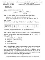 Đề kiểm tra học kì 1 môn Toán lớp 10 năm 2022-2023 có đáp án - Sở GD&ĐT TP. HCM