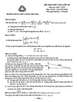 Đề thi thử vào lớp 10 môn Toán năm 2023-2024 (Lần 1) -  Trường THCS&THPT Lương Thế Vinh, Hà Nội