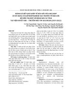 Đánh giá kết quả ghép tế bào gốc nửa hòa hợp có sử dụng cyclophosphamide sau truyền tế bào gốc để điều trị một số bệnh máu ác tính tại Viện Huyết học – Truyền máu TW giai đoạn (201