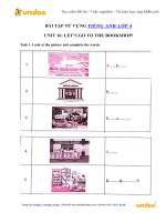 Bài tập từ vựng tiếng anh lớp 4 unit 16 lets go to the bookshop   vndoc com