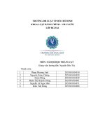 bài tập nhóm chương iii xã hội học pháp luật