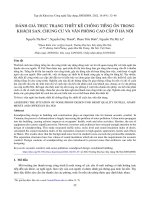 Đánh giá thực trạng thiết kế chống tiếng ồn trong khách sạn, chung cư và văn phòng cao cấp ở Hà Nội