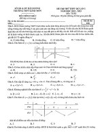 Đề thi thử THPT QG môn Toán năm 2022-2023 có đáp án (Lần 1) - Trường THPT Kinh Môn, Hải Dương (Mã đề 100)
