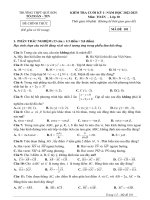 Đề kiểm tra học kì 1 môn Toán lớp 10 năm 2022-2023 có đáp án - Trường THPT Quế Sơn (Mã đề 101)