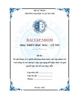 Từ nội dung và ý nghĩa phương pháp luận của cặp phạm trù“cái riêng và cái chung”, hãy vận dụng để nhận thức và giải quyết một vấn đề của thực tiễn