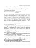Object level frustum culling based frame rate acceleration method