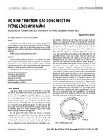 Mô hình tính toán dao động nhiệt độ tường lò quay xi măng