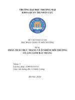 Hiện trạng môi trường làng nghề gốm sứ bát tràng