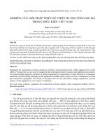 Nghiên cứu giải pháp thiết kế thiết bị thi công cọc đá trong điều kiện Việt Nam