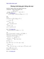 Phương Trình Lượng Giác Không Mẫu Mực