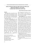Đánh giá hiệu quả điều trị ghép tế bào gốc đồng loài trên người bệnh suy tủy xương tại Bệnh viện Truyền máu Huyết học