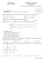 Đề thi thử THPT QG môn Toán năm 2023 - Sở GD&ĐT Quảng Ninh (Mã đề 101)