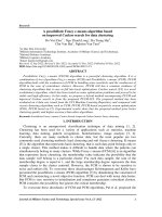 A possibilistic Fuzzy c-means algorithm based on improved Cuckoo search for data clustering