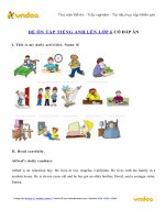 Bài tập ôn hè tiếng anh lớp 5 có đáp án   vndoc com