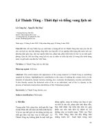 Lê Thánh Tông - Thời đại và tiếng vang lịch sử