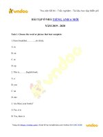 Phiếu bài tập ở nhà tiếng anh lớp 6 trong thời gian nghỉ dịch   ngày 3004   vndoc com