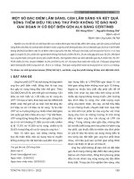 Một số đặc điểm lâm sàng, cận lâm sàng và kết quả sống thêm điều trị ung thư phổi không tế bào nhỏ giai đoạn IV có đột biến gen ALK bằng ceritinib