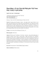 Hoạt động y tế của Giáo hội Phật giáo Việt Nam: thực trạng và giải pháp