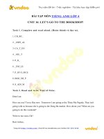 Ôn tập tiếng anh lớp 4 unit 16 lets go to the bookshop   vndoc com